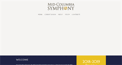 Desktop Screenshot of midcolumbiasymphony.org